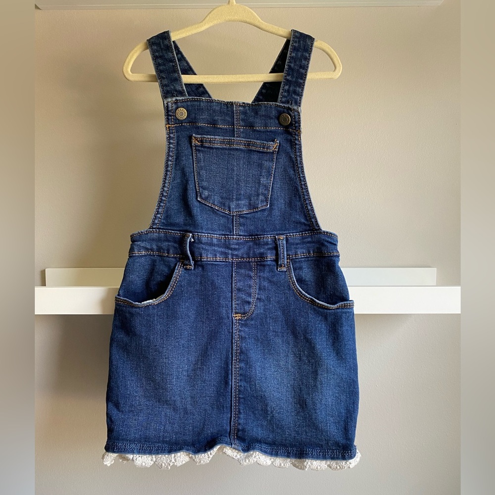 Old Navy jean jumper dress 4T EUC